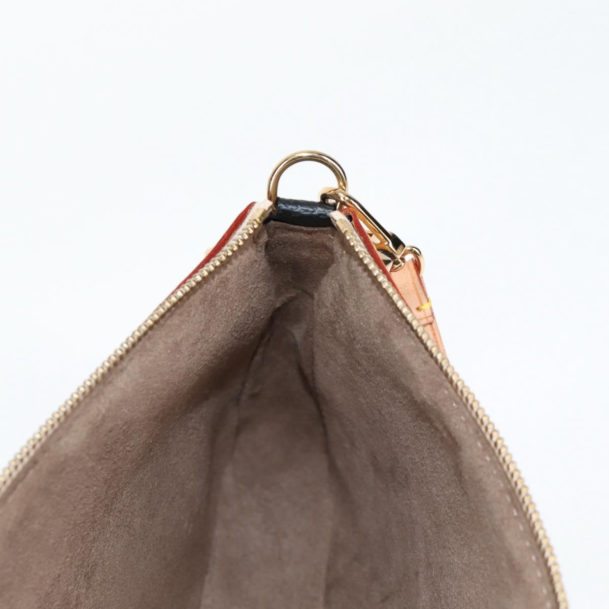 LOUIS VUITTON Monogram Multicolor Pochette Accessoires Black M92648 Auth BA1927V