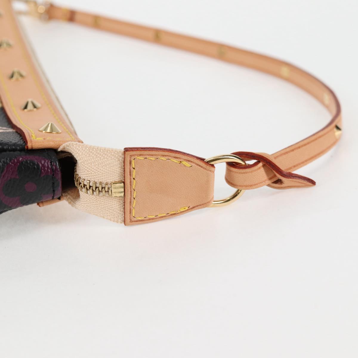 LOUIS VUITTON Monogram Multicolor Pochette Accessoires Black M92648 Auth BA1927V