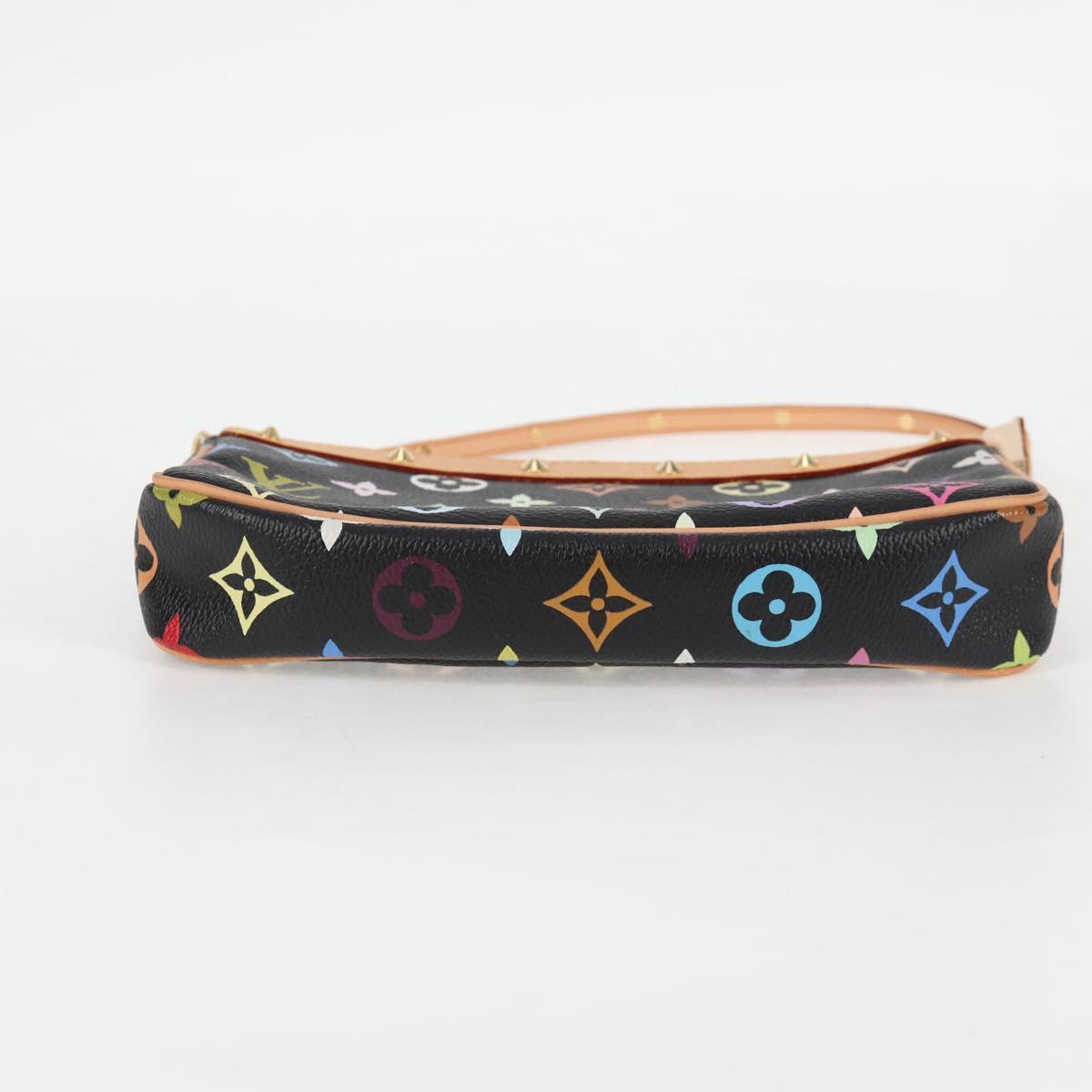 LOUIS VUITTON Monogram Multicolor Pochette Accessoires Black M92648 Auth BA1927SAV
