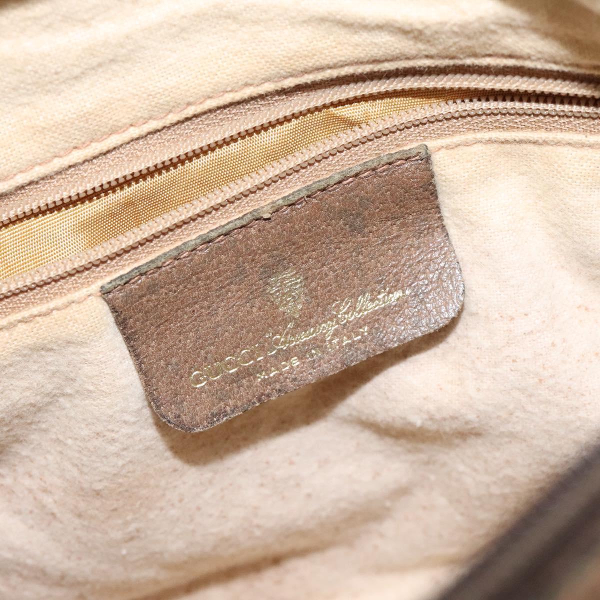 GUCCI GG Supreme Web Sherry Line Shoulder Bag PVC Beige 89 02 032 Auth BA1944