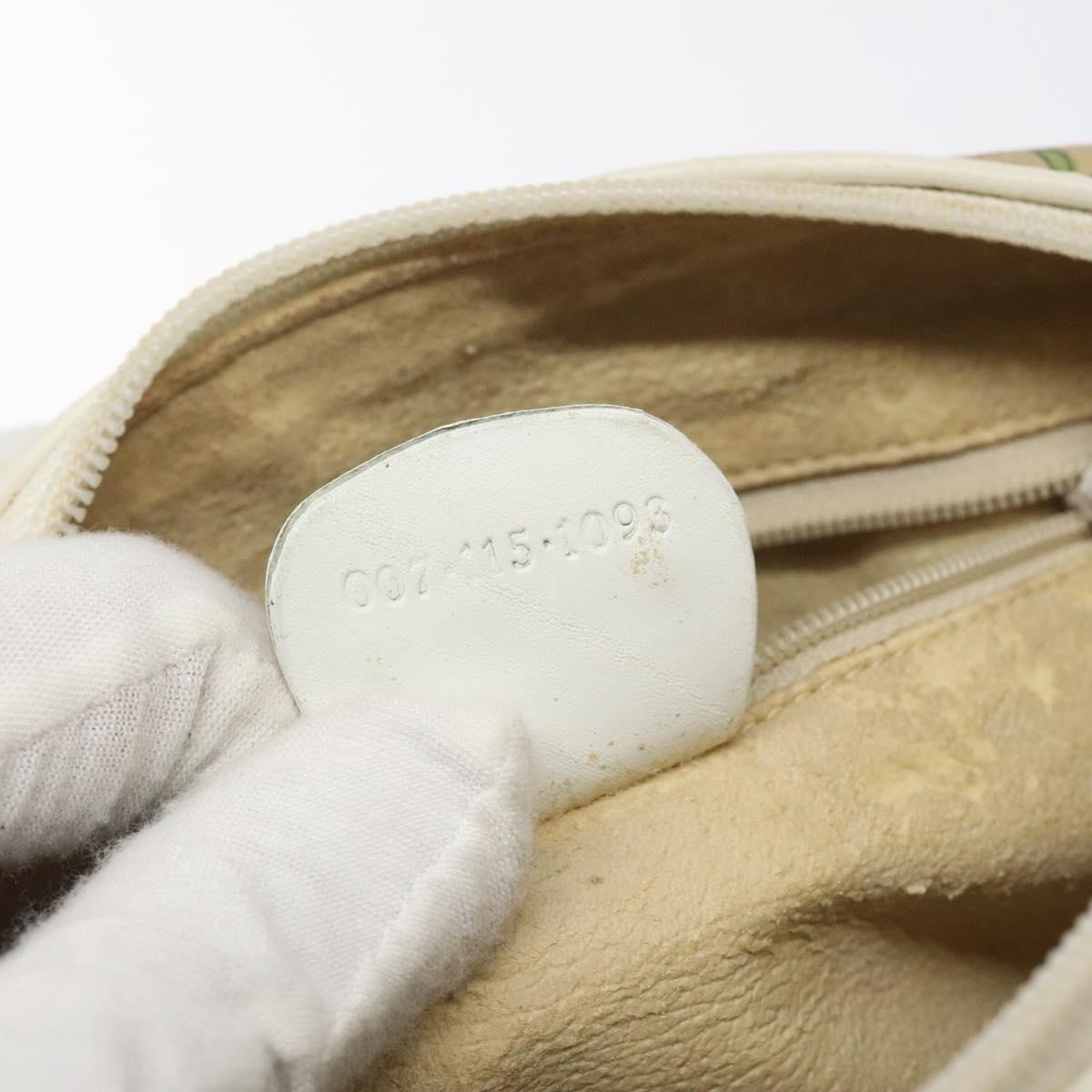 GUCCI Shoulder Bag Canvas Beige Gold 007 115 1093 Auth BA1952