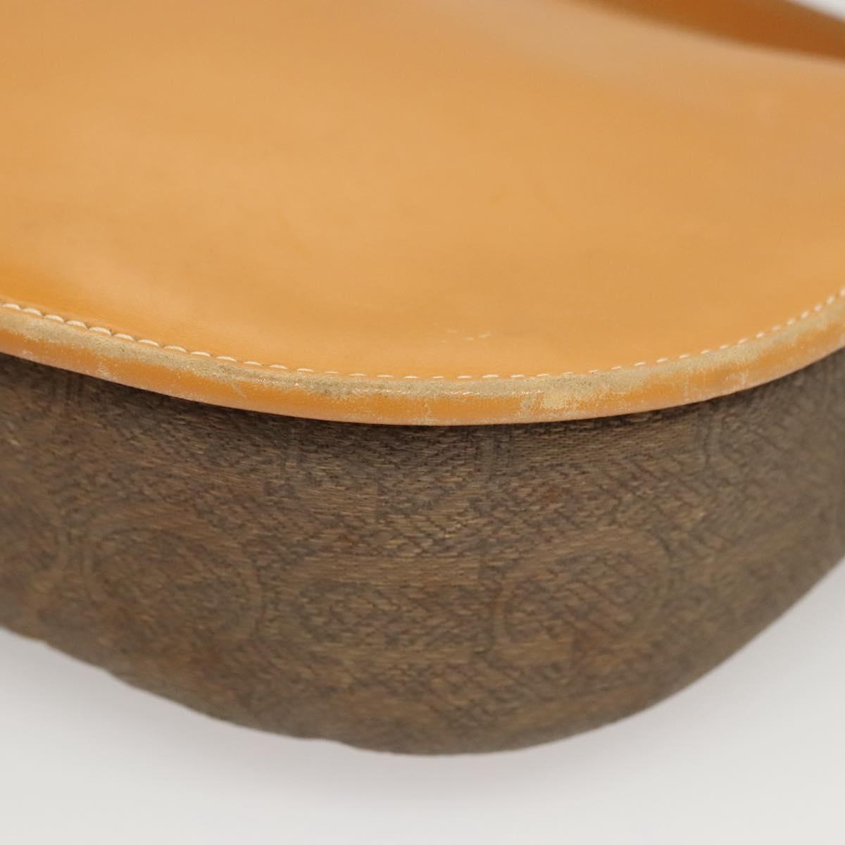 GUCCI Shoulder Bag Canvas Leather Beige 007 261 0074 Auth BA1953