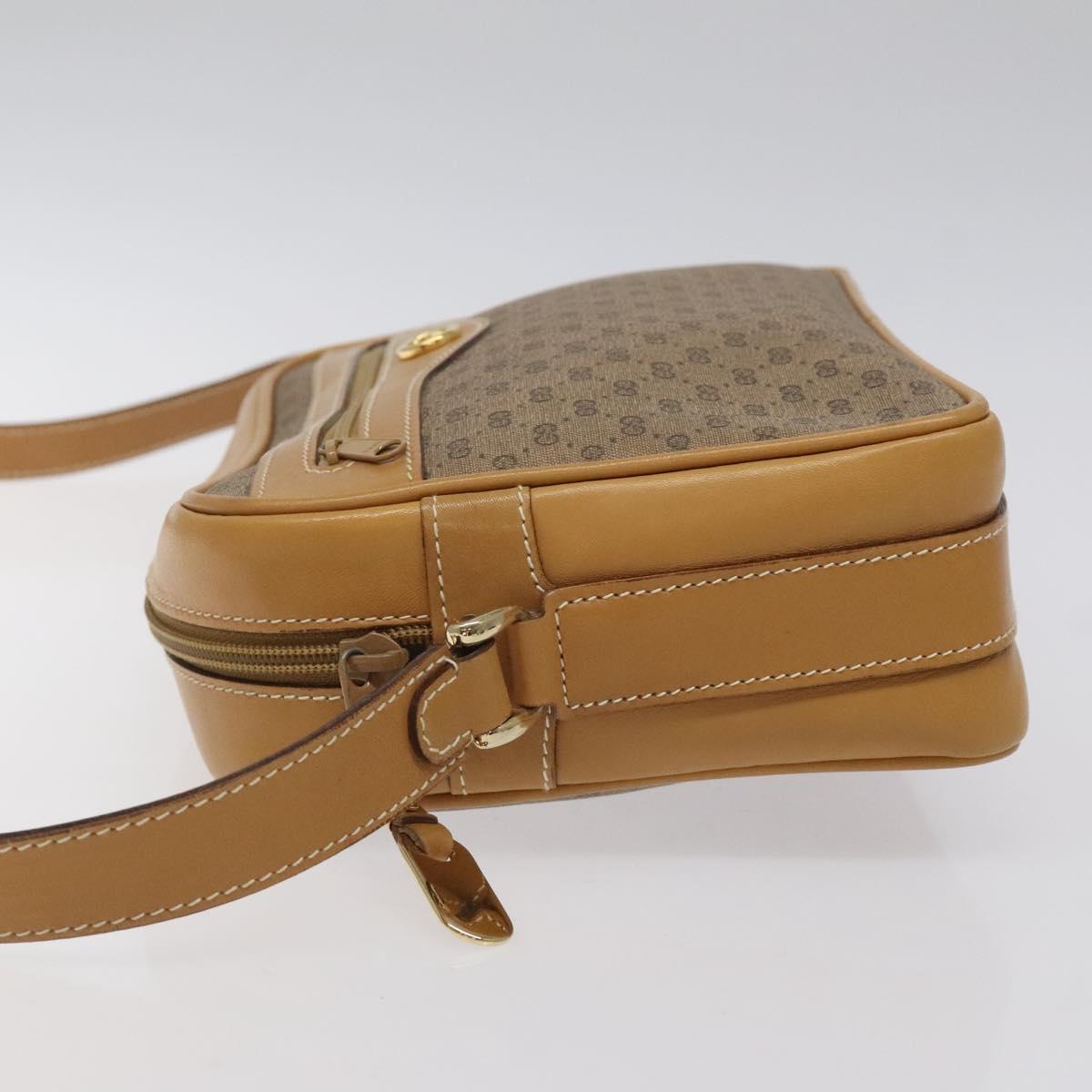 GUCCI Micro GG Supreme Shoulder Bag PVC Beige Gold 001 067 1281 Auth BA1957