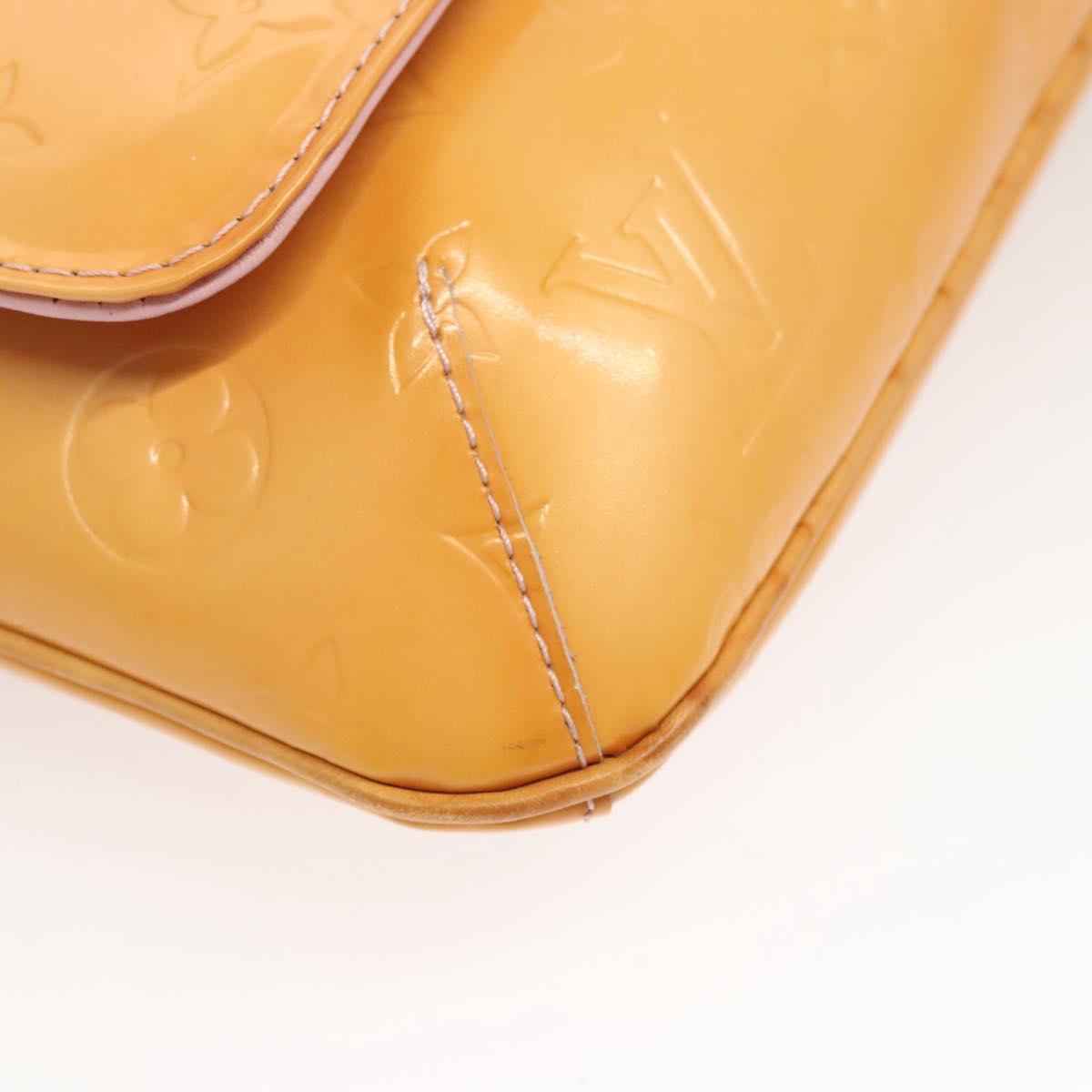 LOUIS VUITTON Vernis Thompson Street Bag Marshmallow Pink M91070 LV Auth BA1971