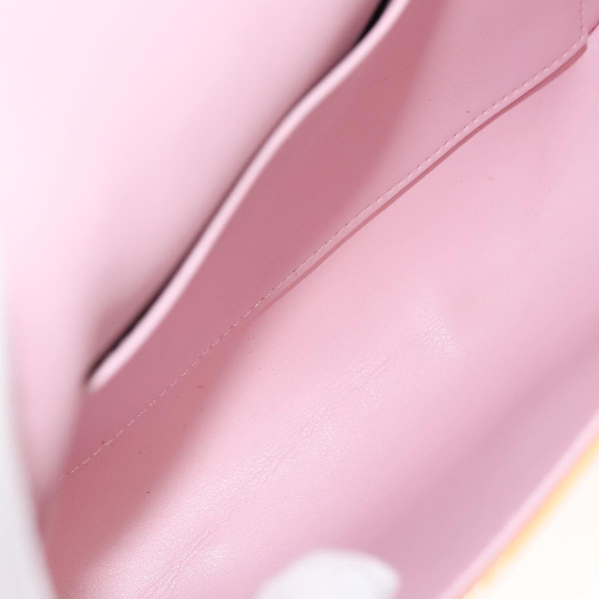 LOUIS VUITTON Vernis Thompson Street Bag Marshmallow Pink M91070 LV Auth BA1971