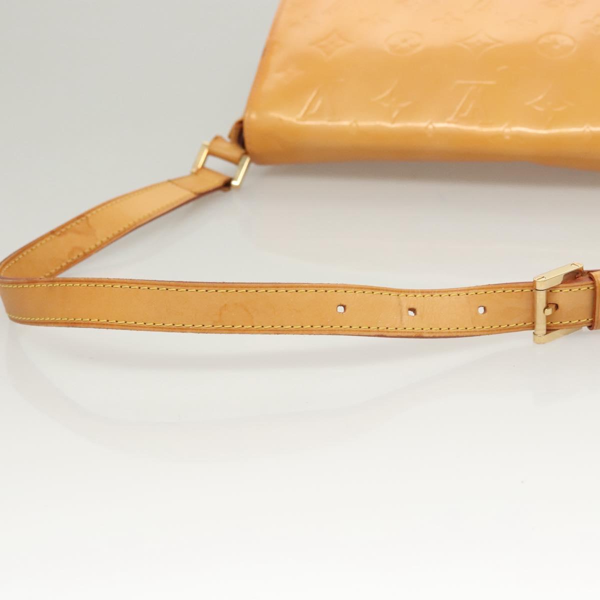 LOUIS VUITTON Vernis Thompson Street Bag Marshmallow Pink M91070 LV Auth BA1971