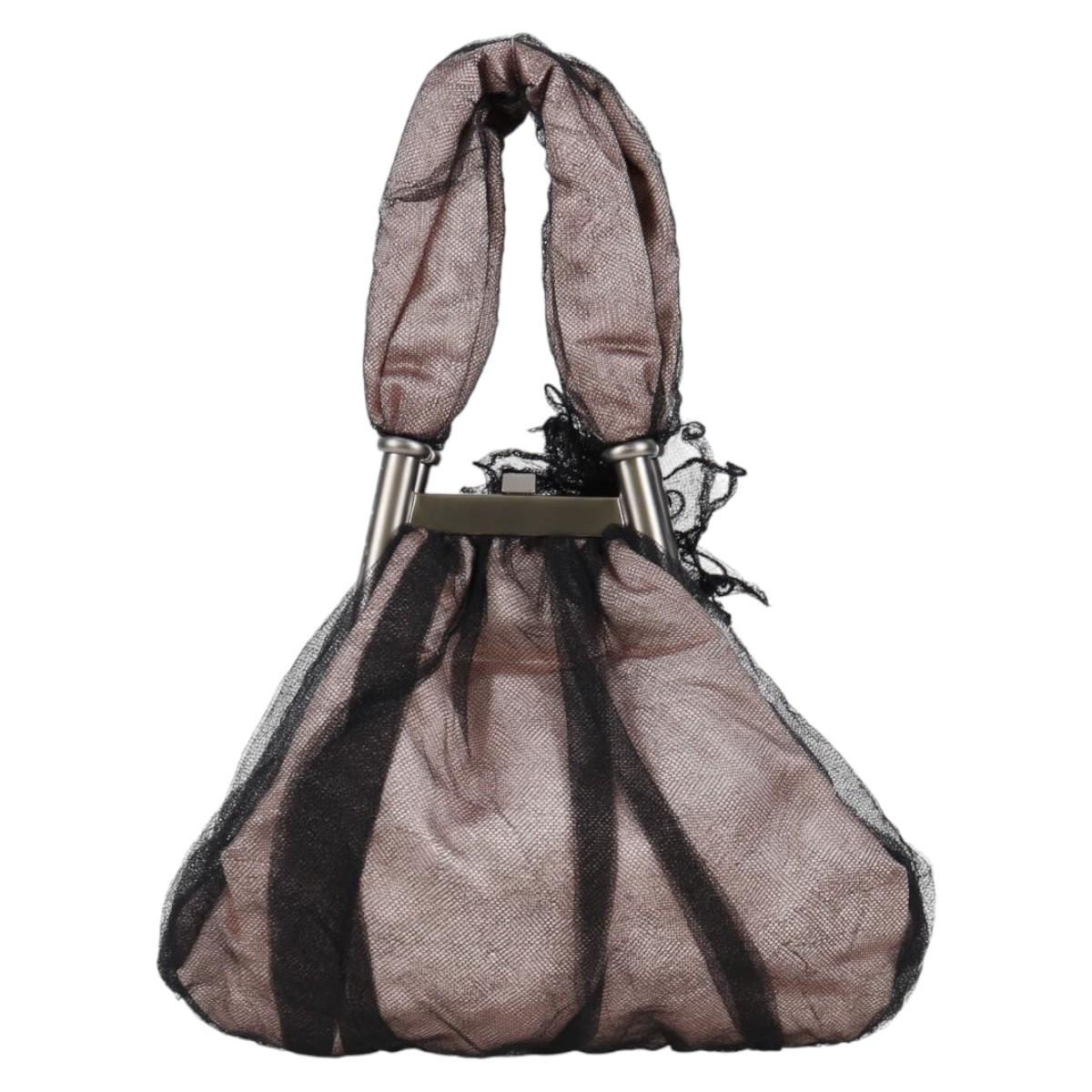 CHANEL Hand Bag Nylon Pink CC Auth BA2093V