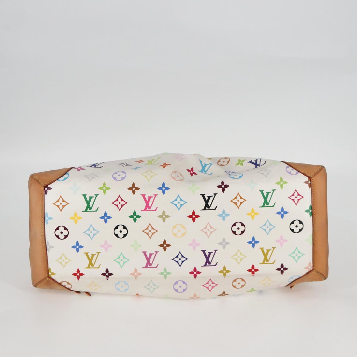 LOUIS VUITTON Monogram Multicolor Ursula Tote Bag White M40123 LV Auth BA2120V