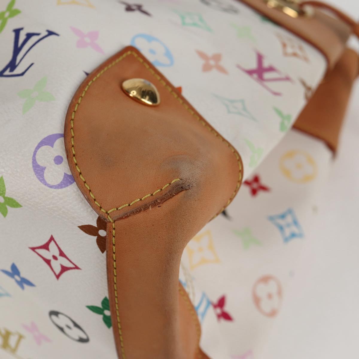 LOUIS VUITTON Monogram Multicolor Ursula Tote Bag White M40123 LV Auth BA2120V