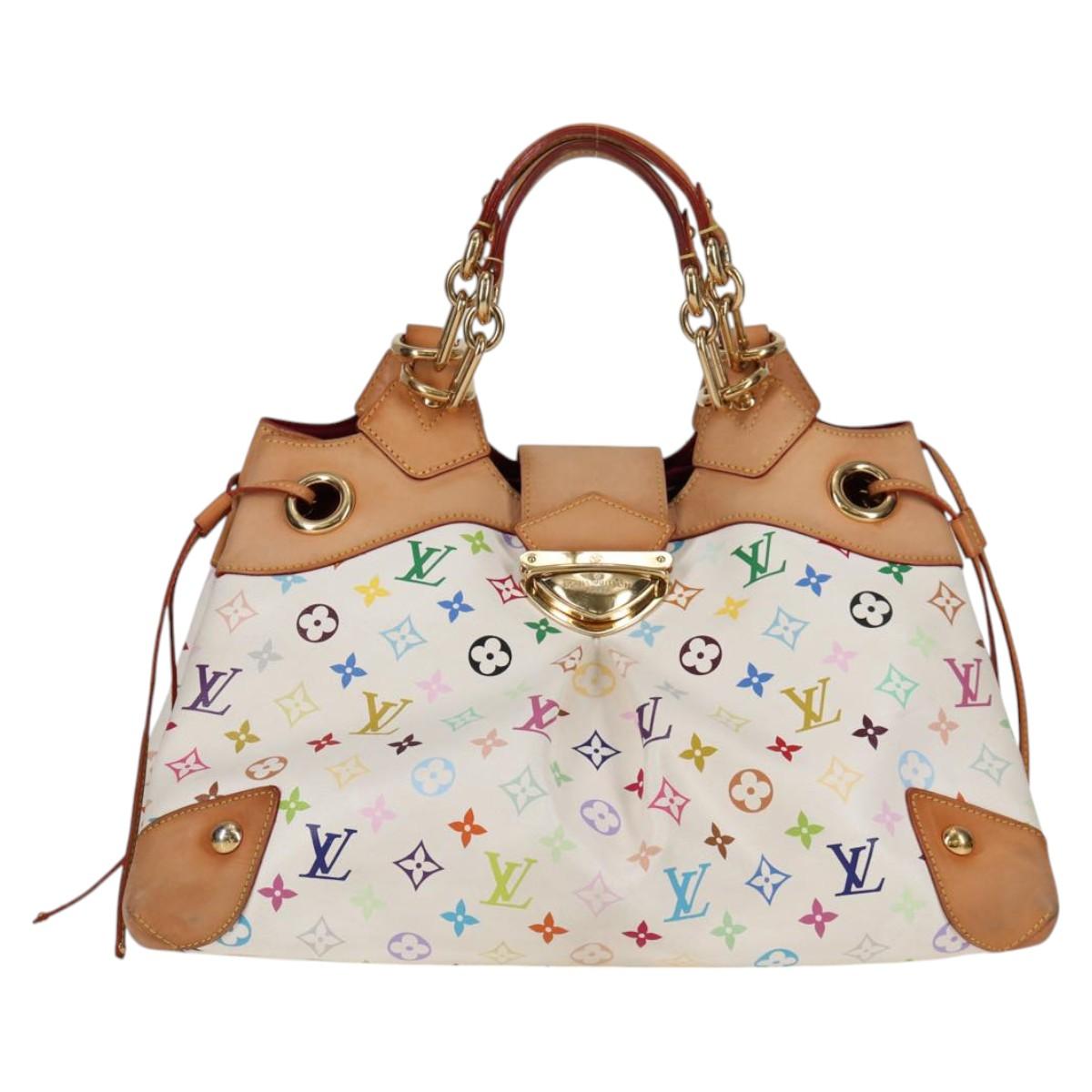 LOUIS VUITTON Monogram Multicolor Ursula Tote Bag White M40123 LV Auth BA2120V