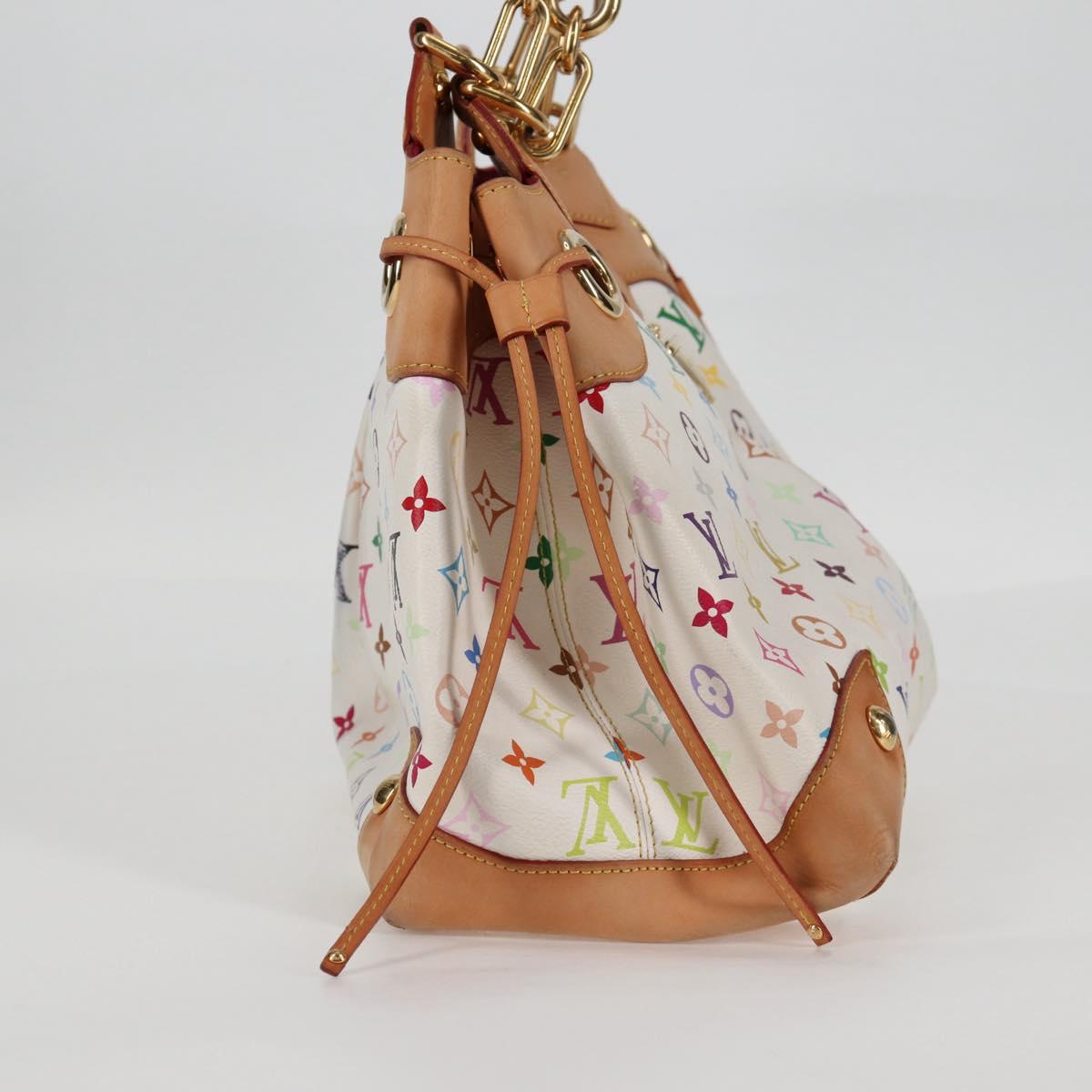 LOUIS VUITTON Monogram Multicolor Ursula Tote Bag White M40123 LV Auth BA2120V