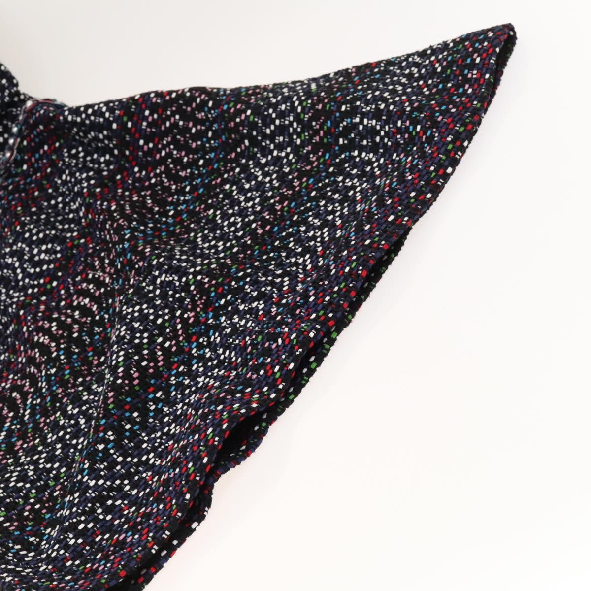 CHANEL One Piece Tweed Navy CC Auth BA2161AM