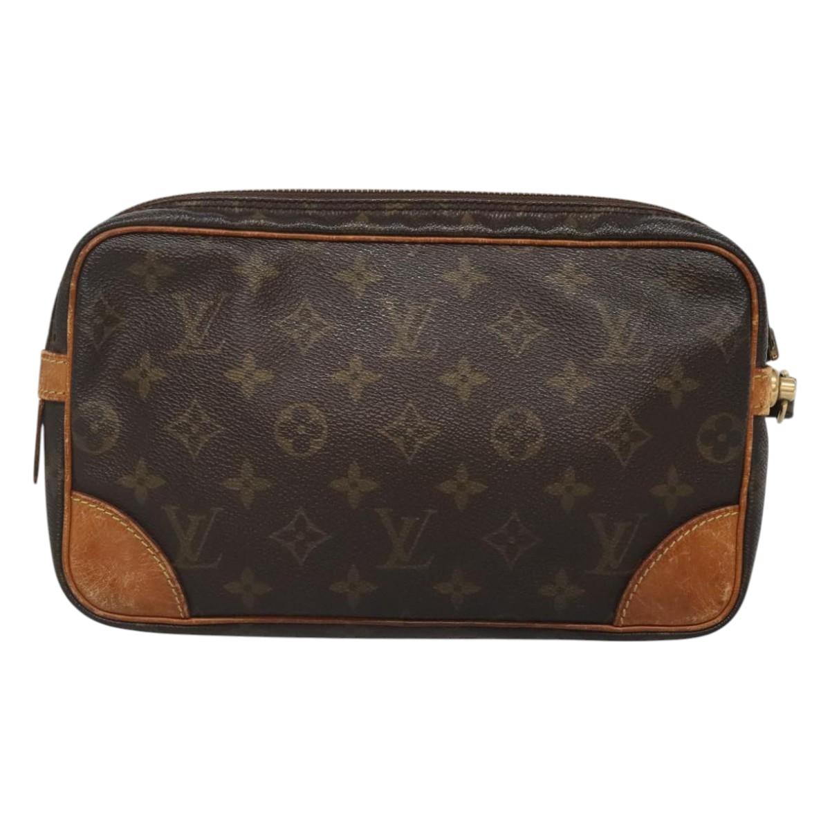 LOUIS VUITTON Monogram Marly Dragonne GM Clutch Bag M51825 LV Auth BA2186