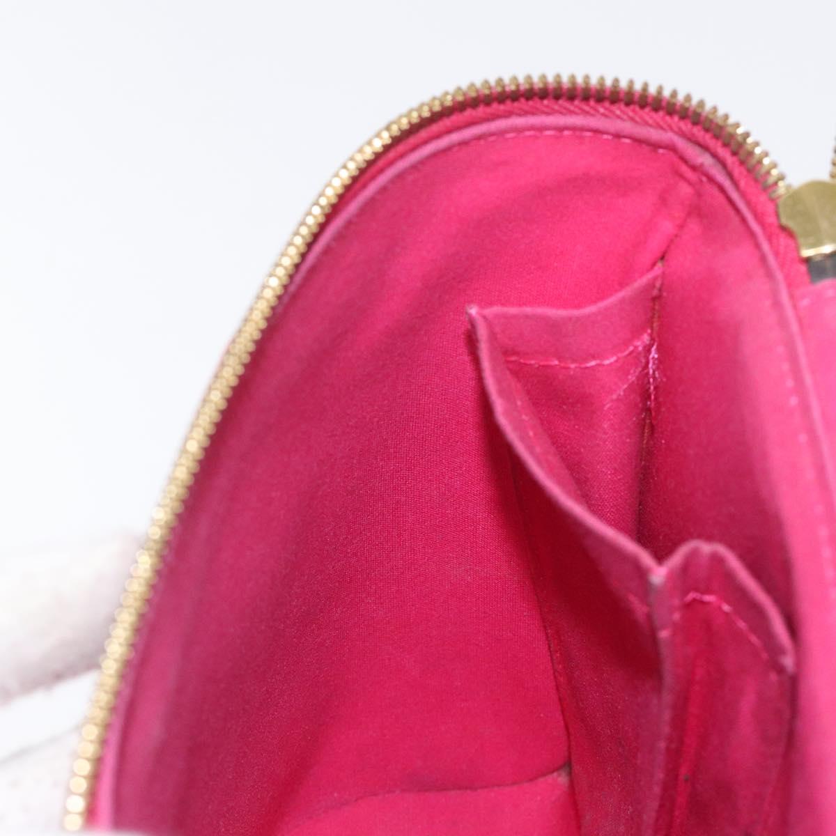 LOUIS VUITTON Monogram Vernis Sullivan Vertical Bag Pink M91259 LV Auth BA2213