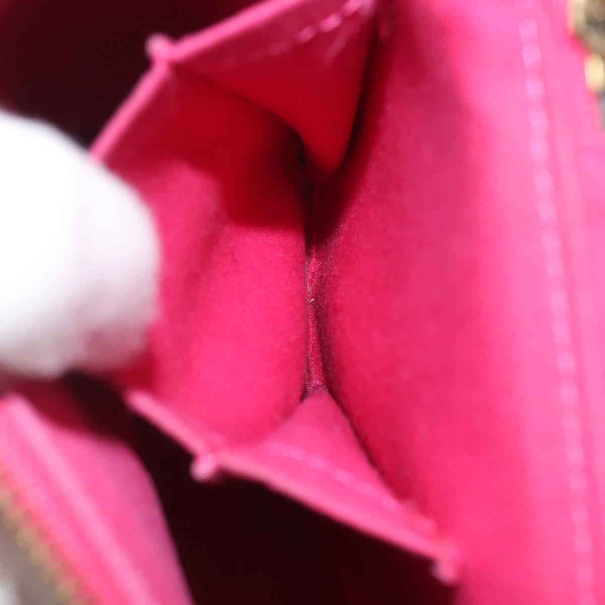 LOUIS VUITTON Monogram Vernis Sullivan Vertical Bag Pink M91259 LV Auth BA2213