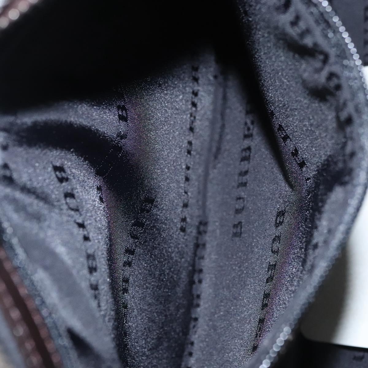 BURBERRY Nova Check Clutch Bag Nylon Beige Auth BA224AV