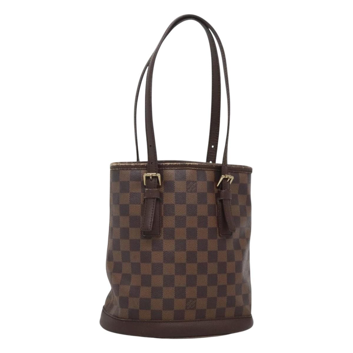 LOUIS VUITTON Damier Ebene Marais Shoulder Bag N42240 LV Auth BA2258