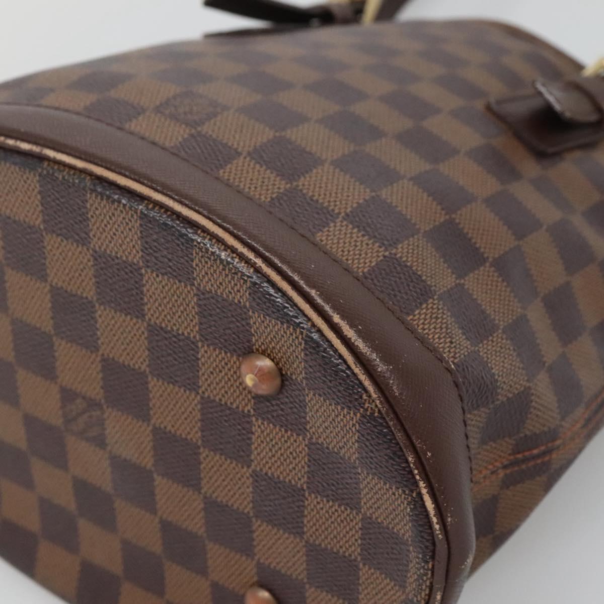LOUIS VUITTON Damier Ebene Marais Shoulder Bag N42240 LV Auth BA2258