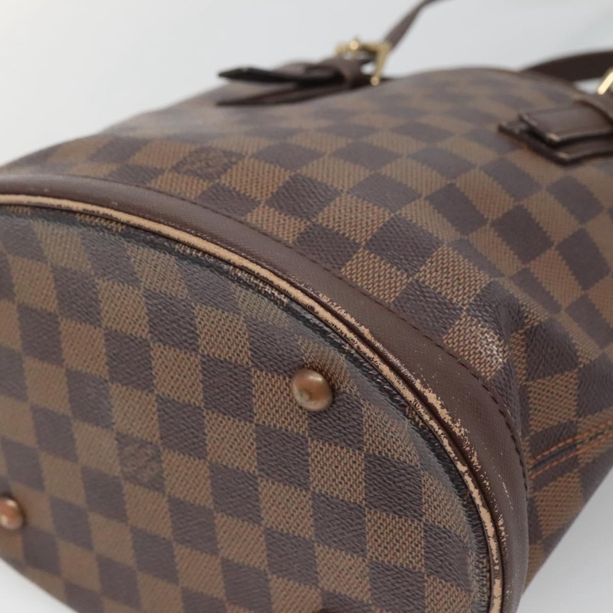 LOUIS VUITTON Damier Ebene Marais Shoulder Bag N42240 LV Auth BA2258