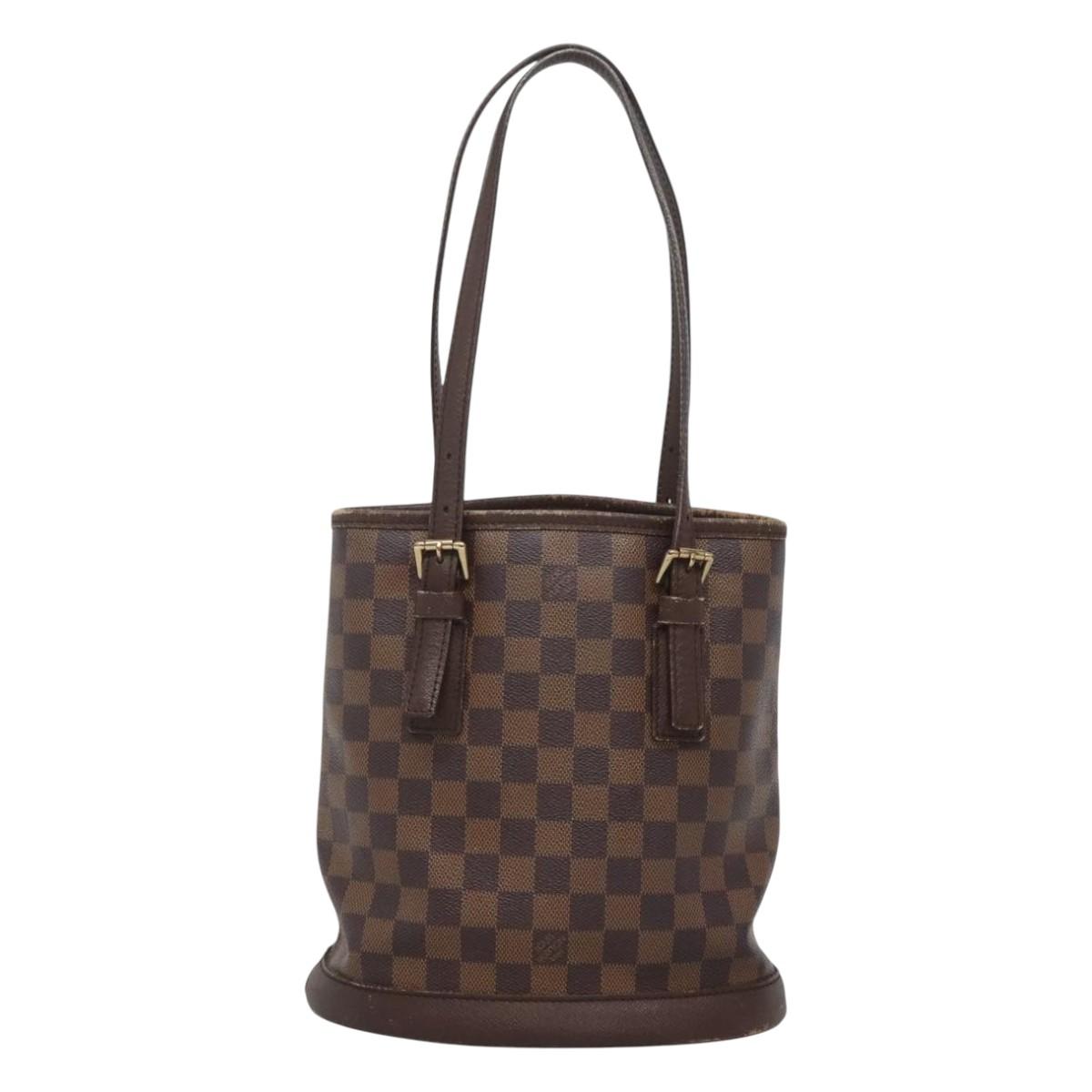 LOUIS VUITTON Damier Ebene Marais Shoulder Bag N42240 LV Auth BA2258