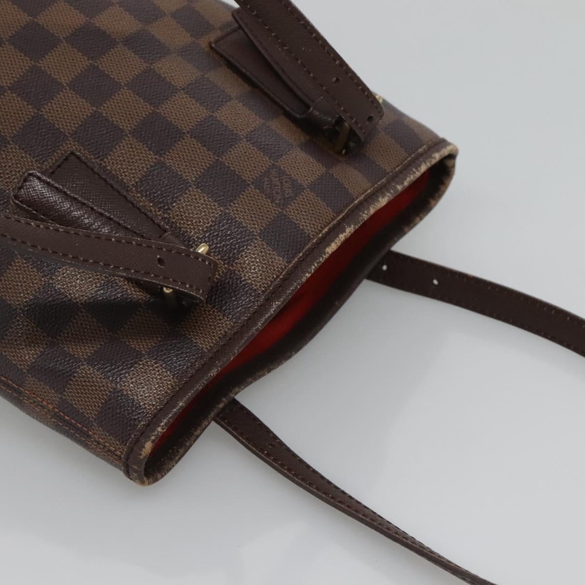 LOUIS VUITTON Damier Ebene Marais Shoulder Bag N42240 LV Auth BA2258