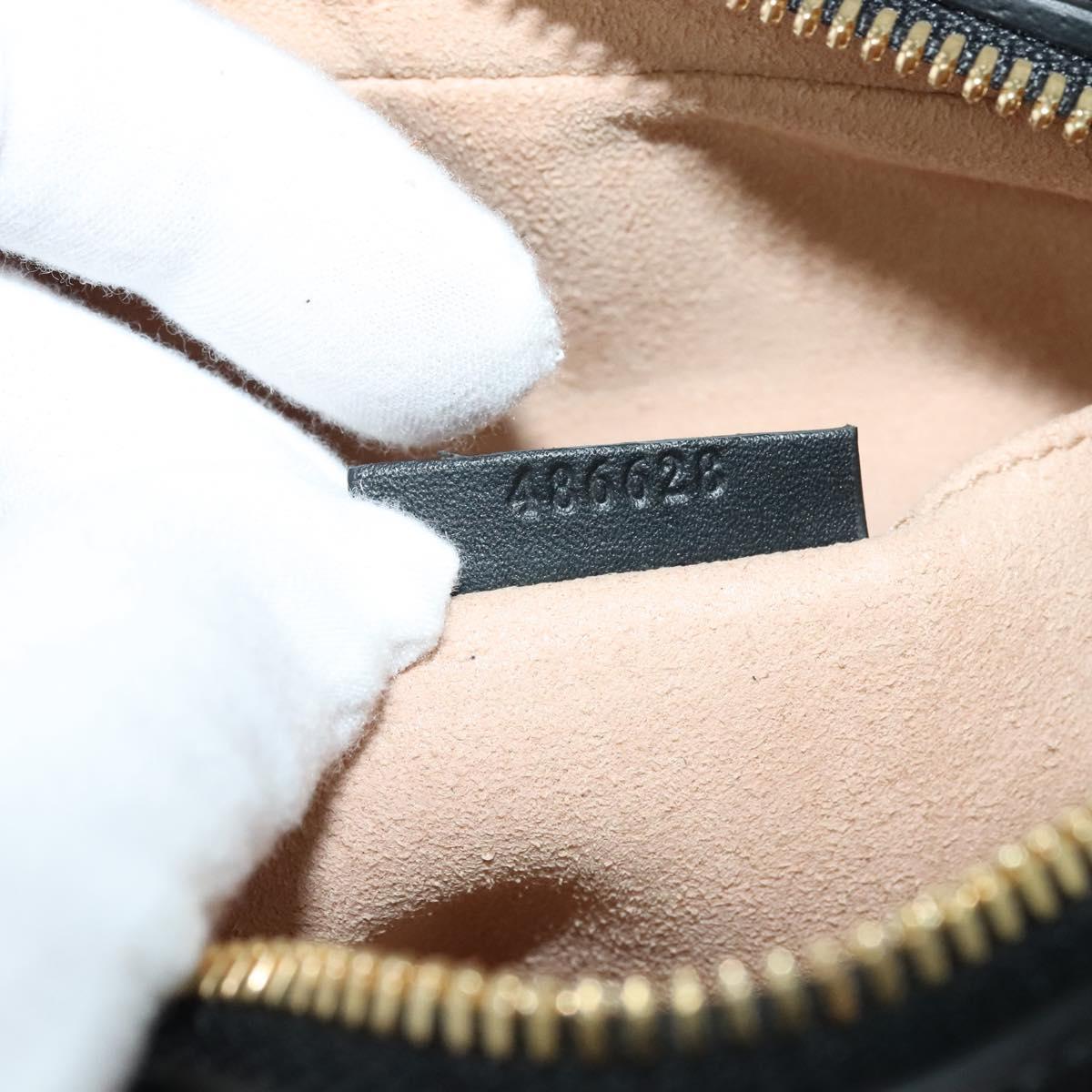 GUCCI Waist Bag Suede Red Gold 517076 Auth BA2345