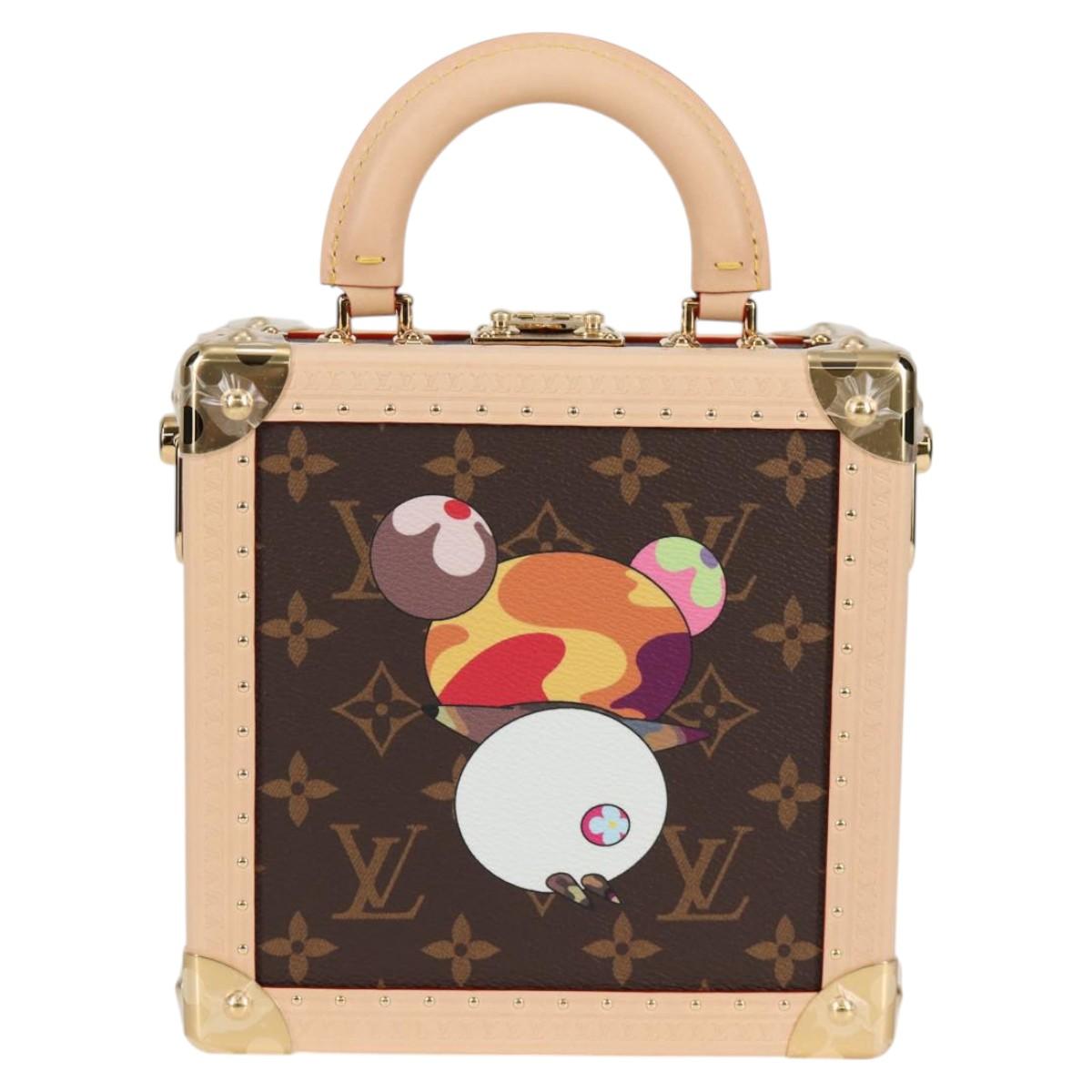 LOUIS VUITTON Monogram Panda LV × TM Mini Square Trunk Bag M13127 Auth BA2353SM