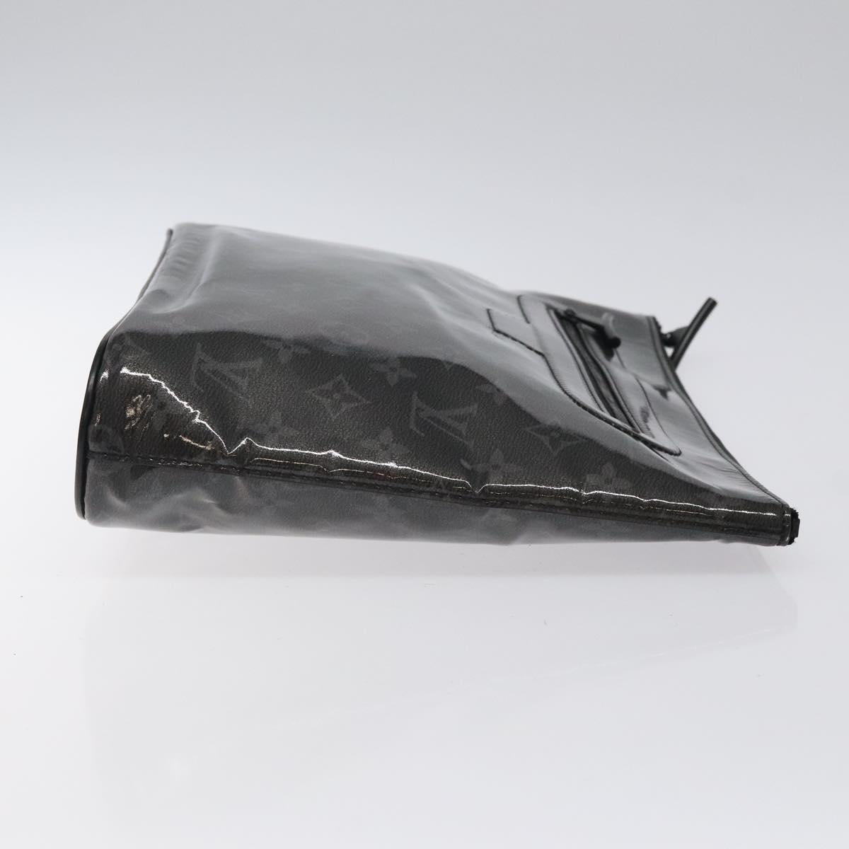 LOUIS VUITTON Eclipse Glaze Pochette Cosmos Clutch Bag M63373 LV Auth BA2380