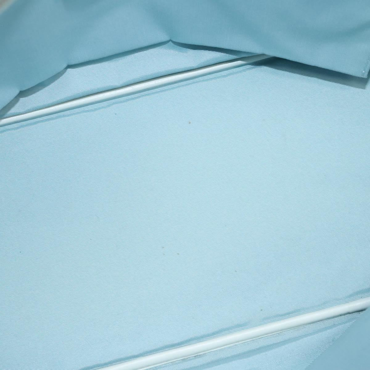 Christian Dior Canage Tote Bag Coated Canvas Light Blue Auth BA2401