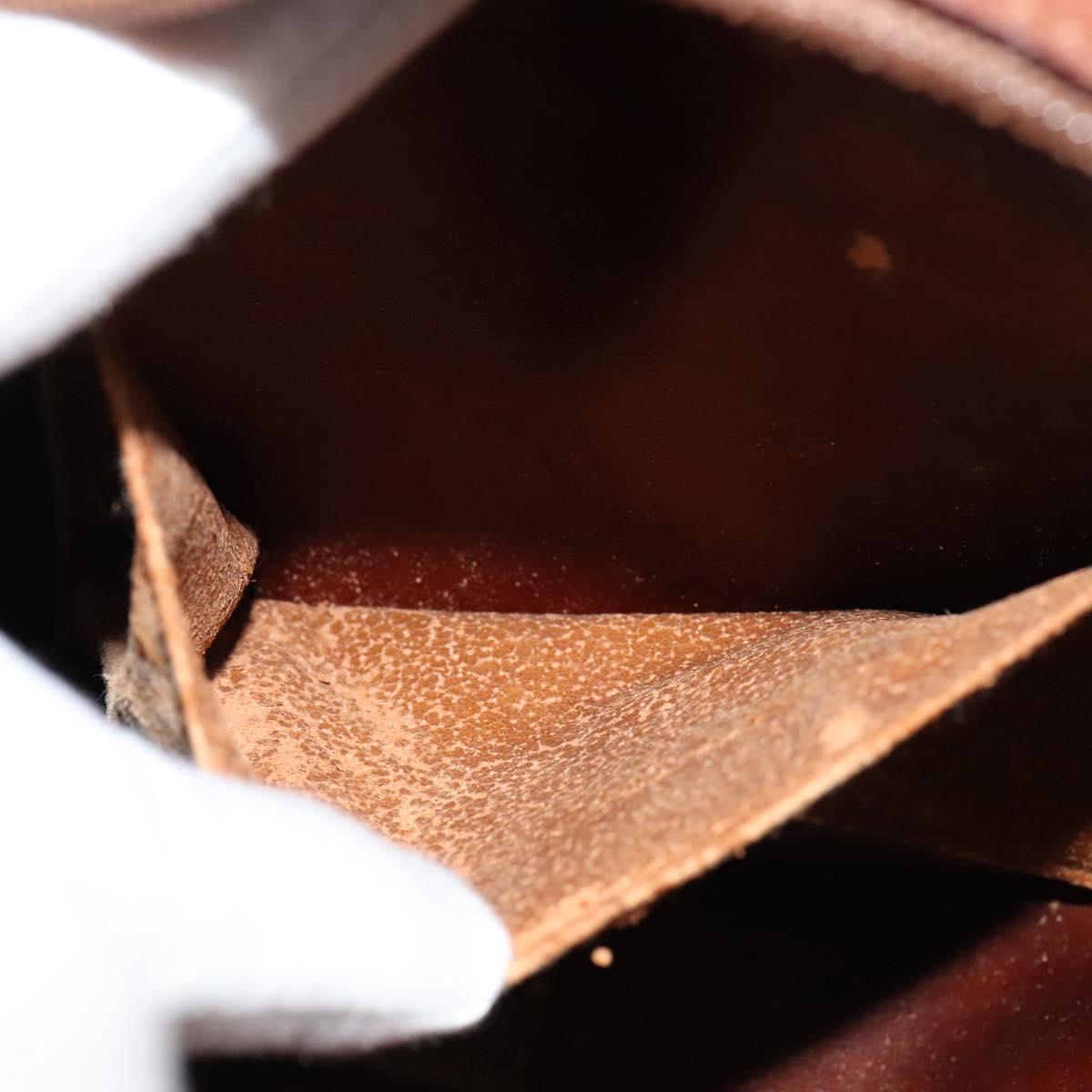 Burberrys Nova Check Chain Shoulder Bag PVC Leather Brown Beige Auth BA241