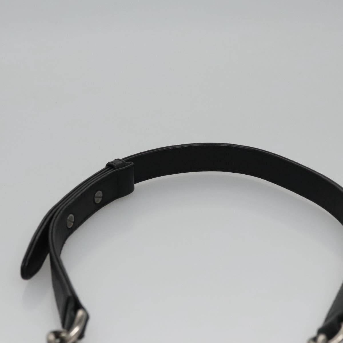 CHANEL Chain Matelasse Boy Chanel Shoulder Bag Lamb Skin Black CC Auth BA244S