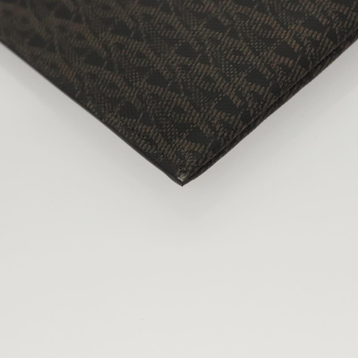 SAINT LAURENT Document case PVC Brown Auth BA2460