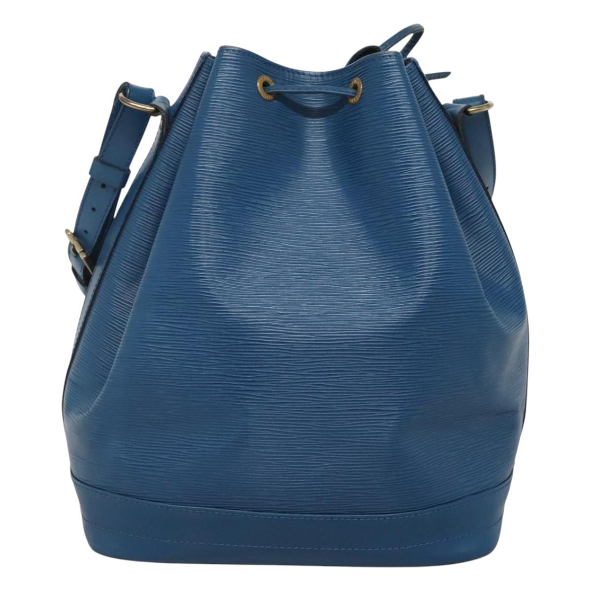 LOUIS VUITTON Epi Noe Shoulder Bag Toledo Blue M44005 LV Auth BA2482