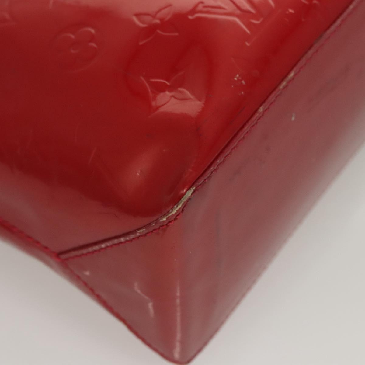 LOUIS VUITTON Monogram Vernis Wilshire PM Bag Pomme D'amour M93642 Auth BA2487