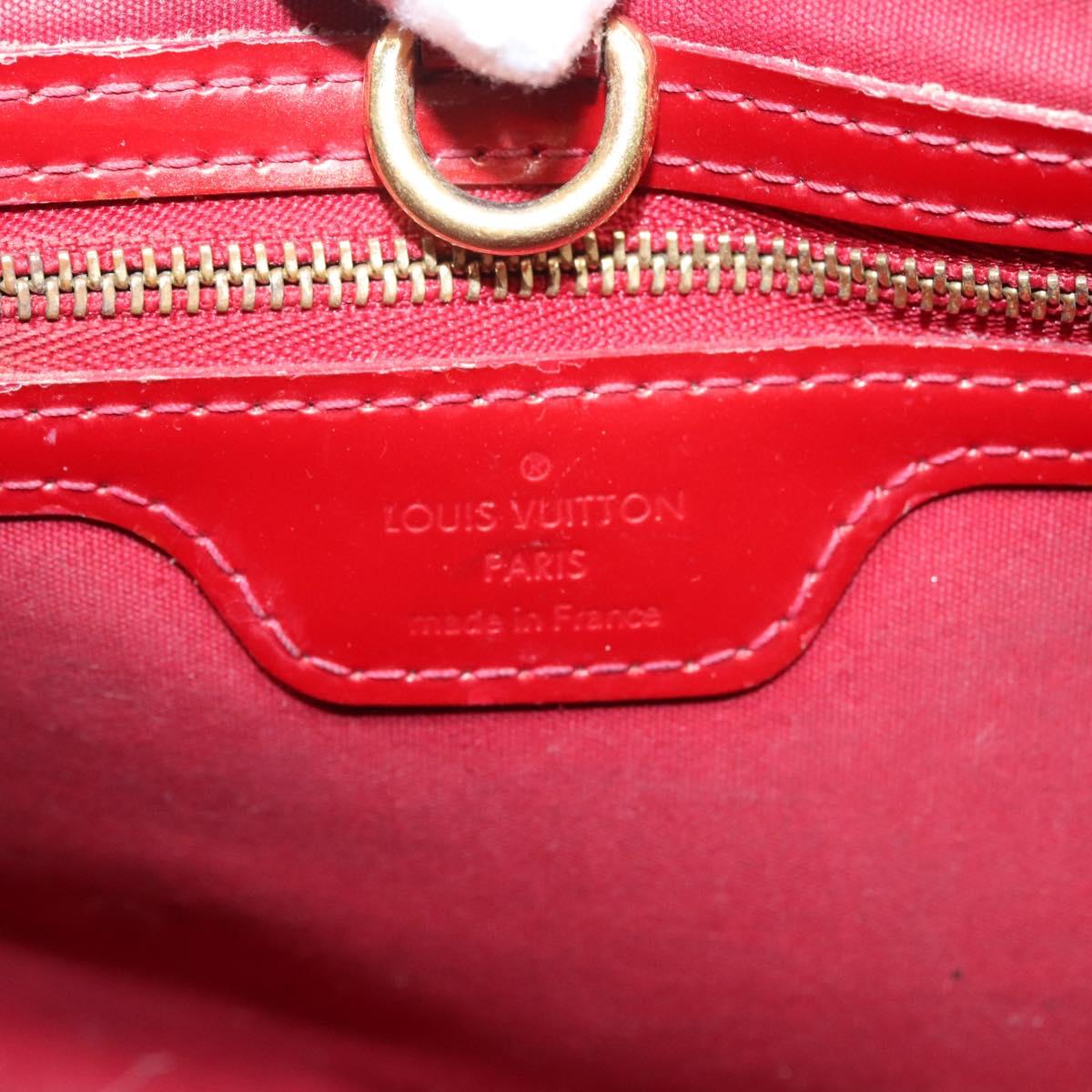 LOUIS VUITTON Monogram Vernis Wilshire PM Bag Pomme D'amour M93642 Auth BA2487