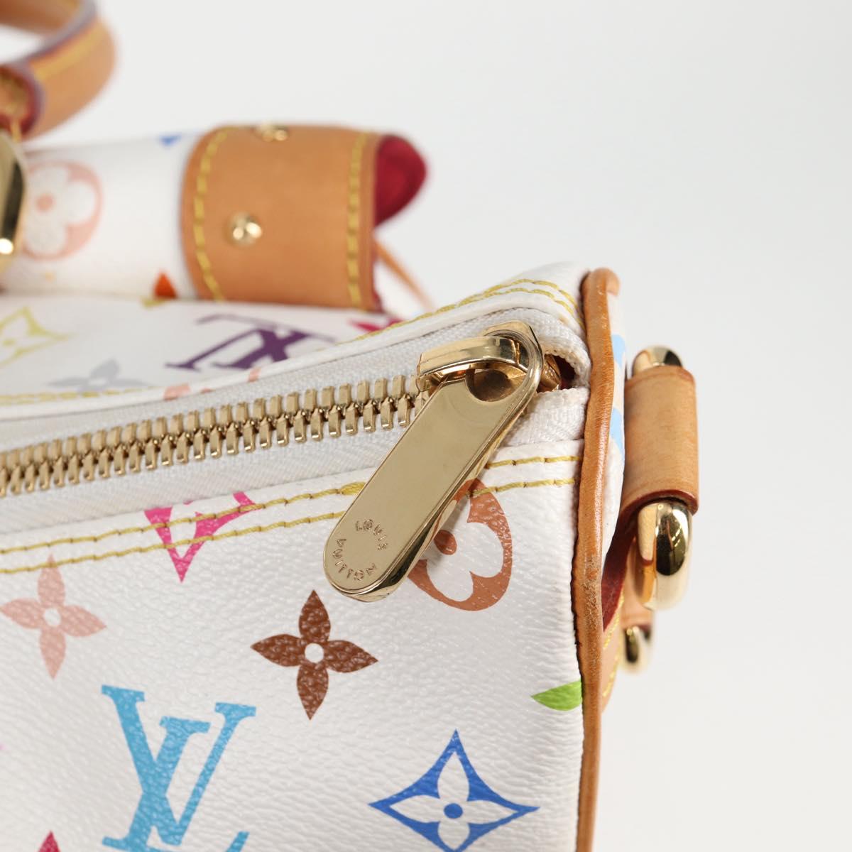 LOUIS VUITTON Monogram Multicolor Rita Bag 2way White M40125 LV Auth BA2497V
