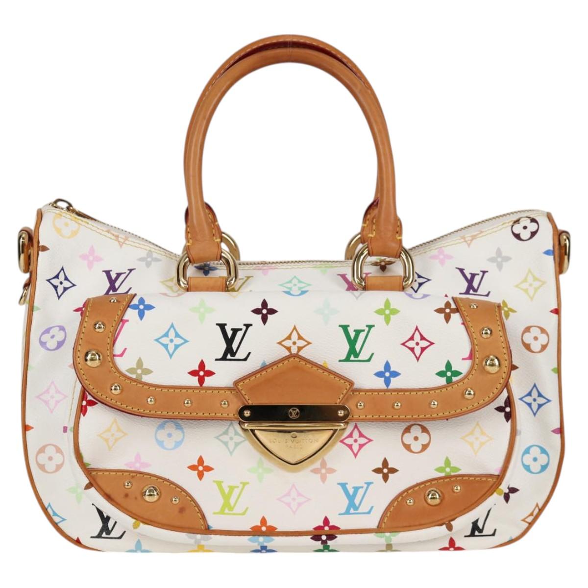 LOUIS VUITTON Monogram Multicolor Rita Bag 2way White M40125 LV Auth BA2497V