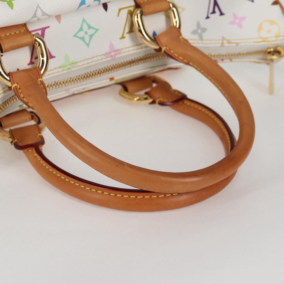 LOUIS VUITTON Monogram Multicolor Rita Bag 2way White M40125 LV Auth BA2497V