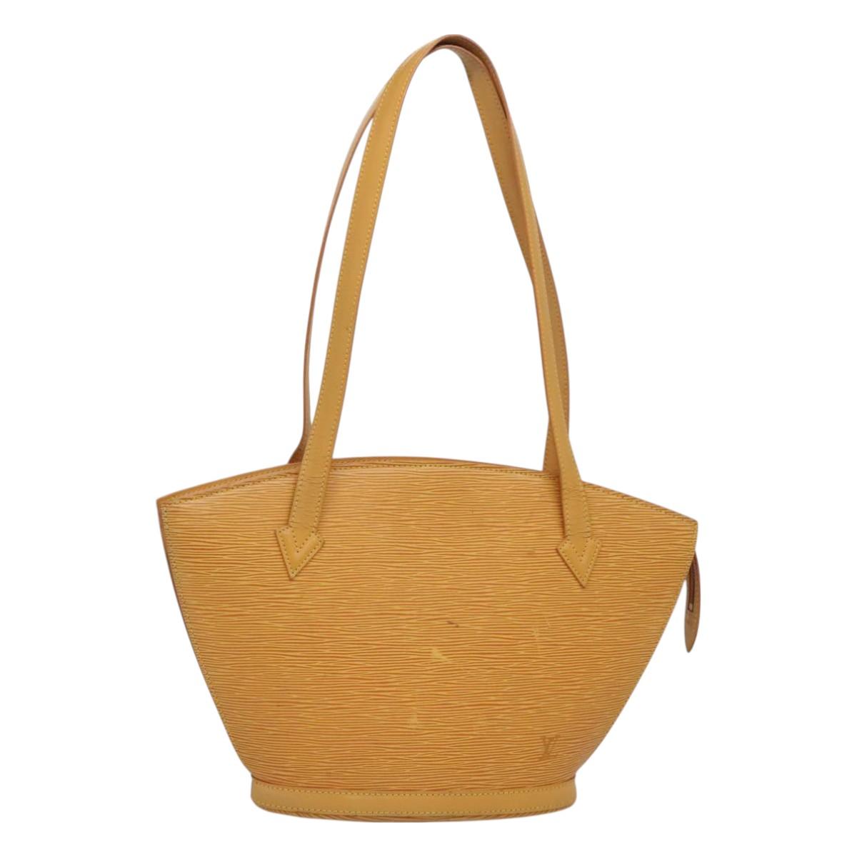 LOUIS VUITTON Epi Saint Jacques Poignees Long Bag Yellow M52339 LV Auth BA2562