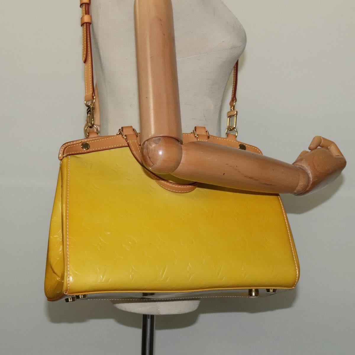 LOUIS VUITTON Monogram Vernis Blair MM Bag 2way Broncorail M91456 LV Auth BA2566