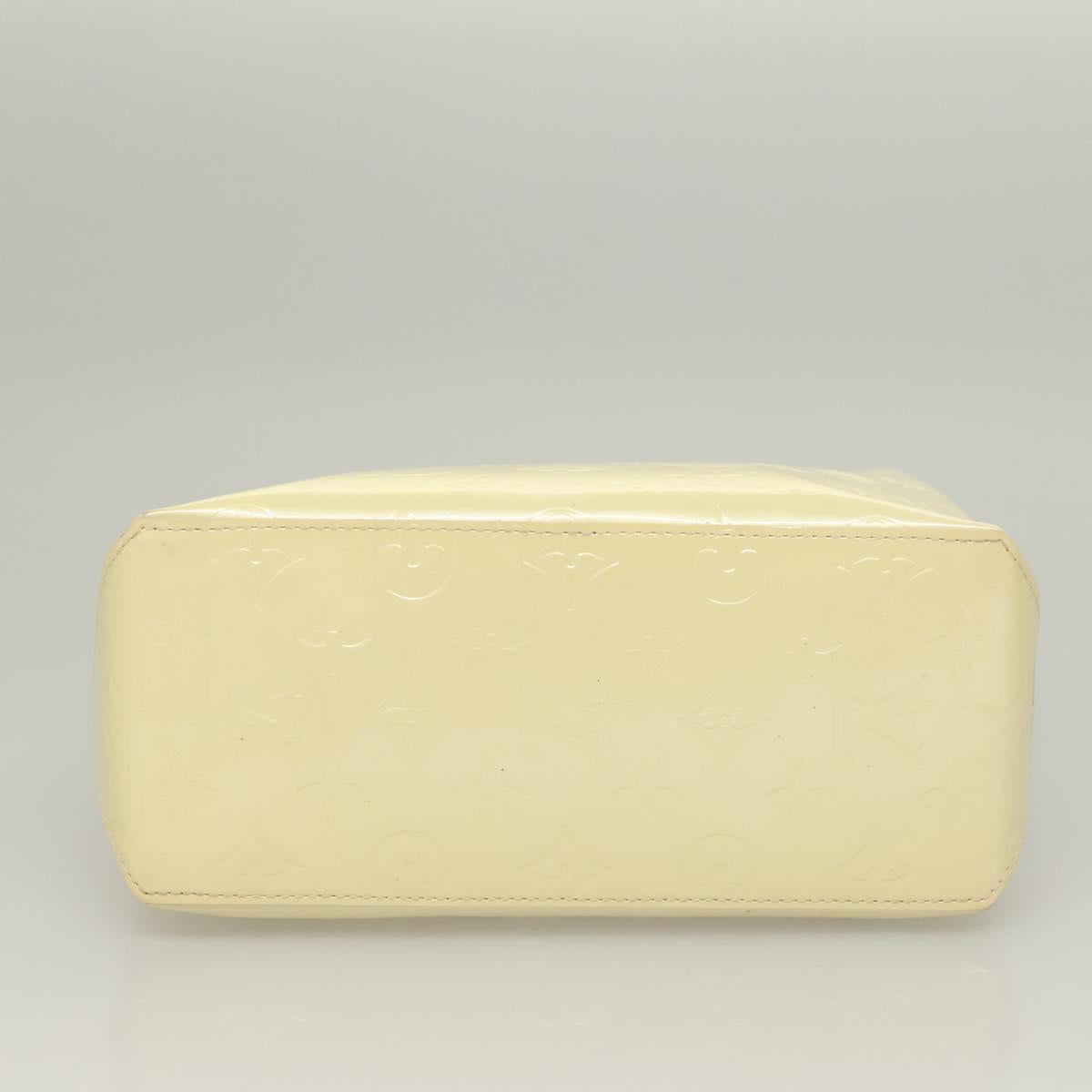 LOUIS VUITTON Monogram Vernis Reade PM Hand Bag Perle M91336 LV Auth BA2583