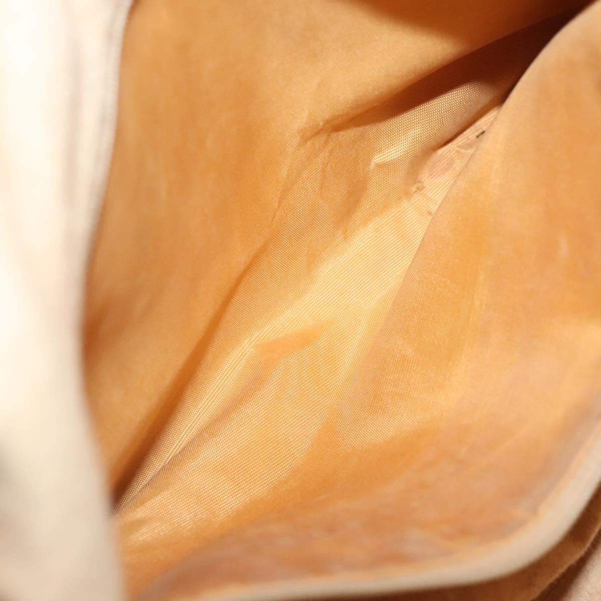 GUCCI Micro GG Supreme Hand Bag PVC Leather Brown Gold 002 101 4422 Auth BA2652