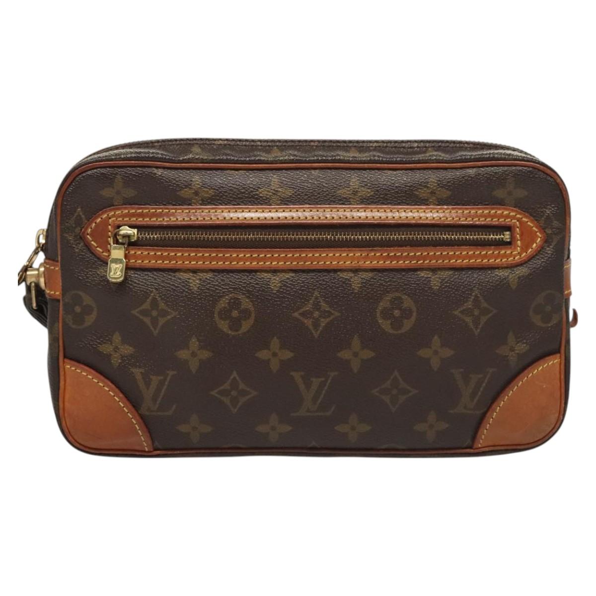 LOUIS VUITTON Monogram Marly Dragonne GM Clutch Bag M51825 LV Auth BA2661