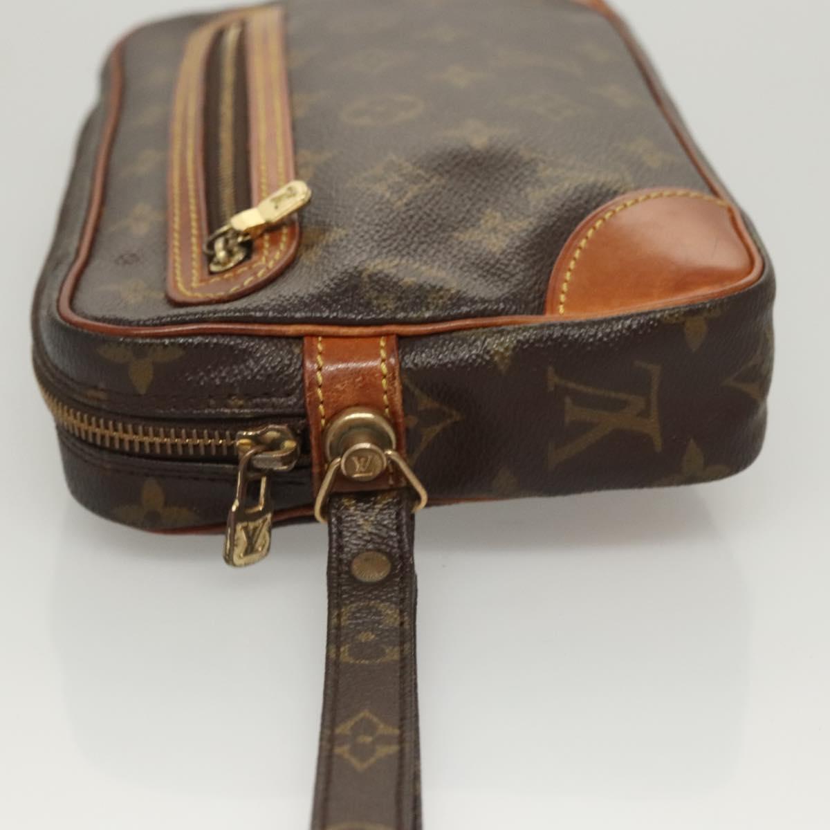 LOUIS VUITTON Monogram Marly Dragonne GM Clutch Bag M51825 LV Auth BA2661