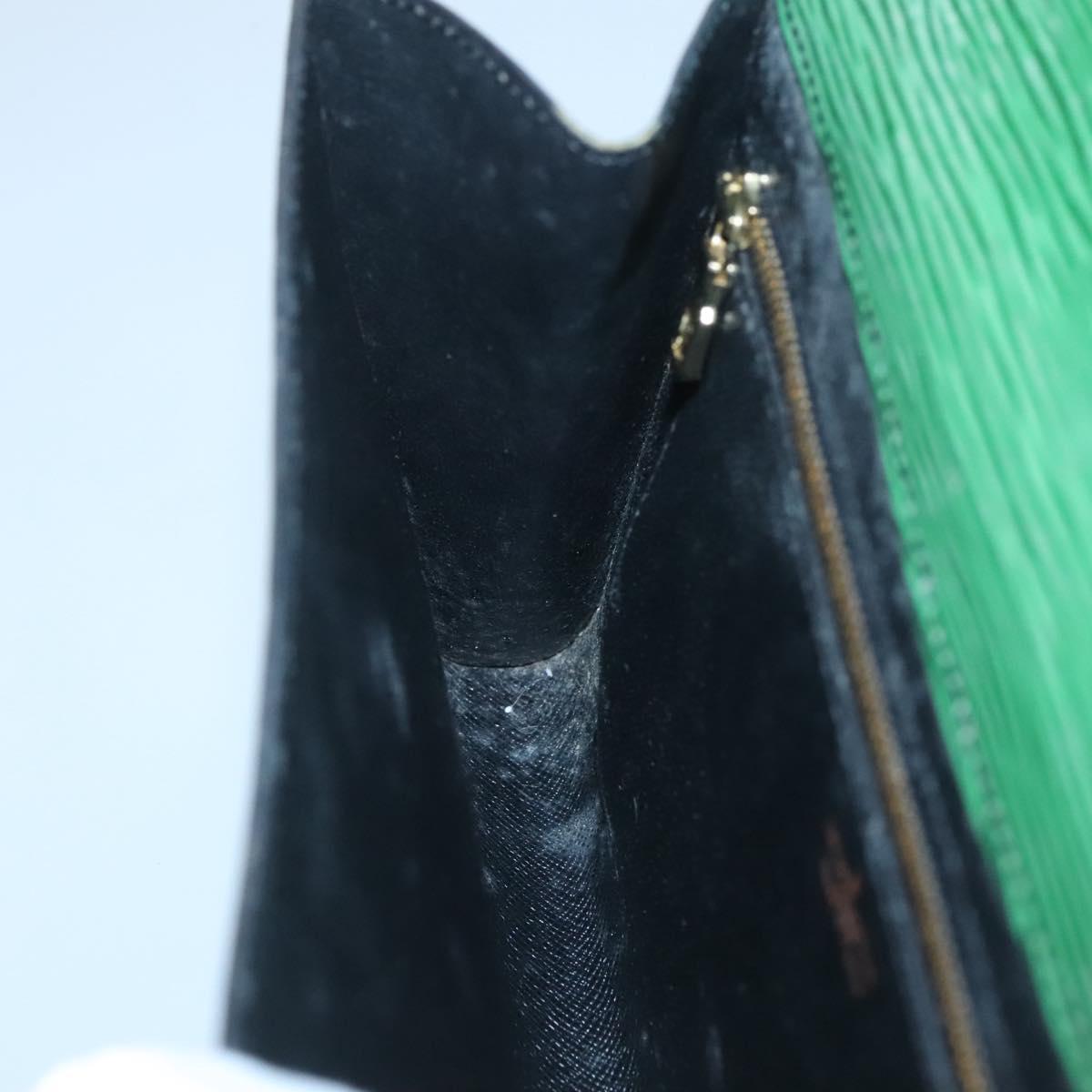 LOUIS VUITTON Epi Art Deco Clutch Bag Green M52634 LV Auth BA2685