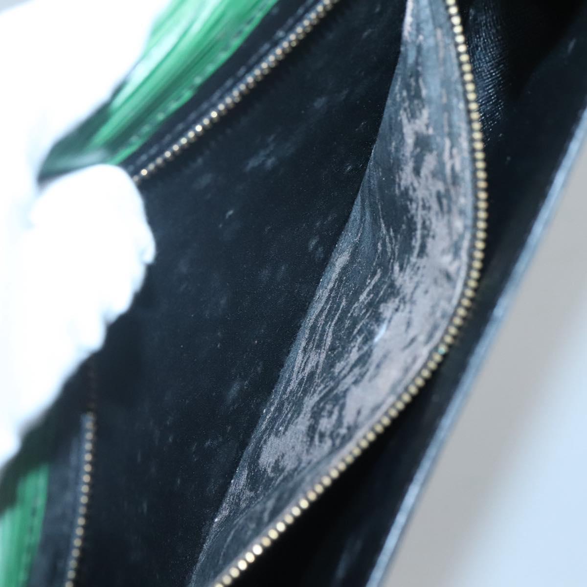 LOUIS VUITTON Epi Art Deco Clutch Bag Green M52634 LV Auth BA2685