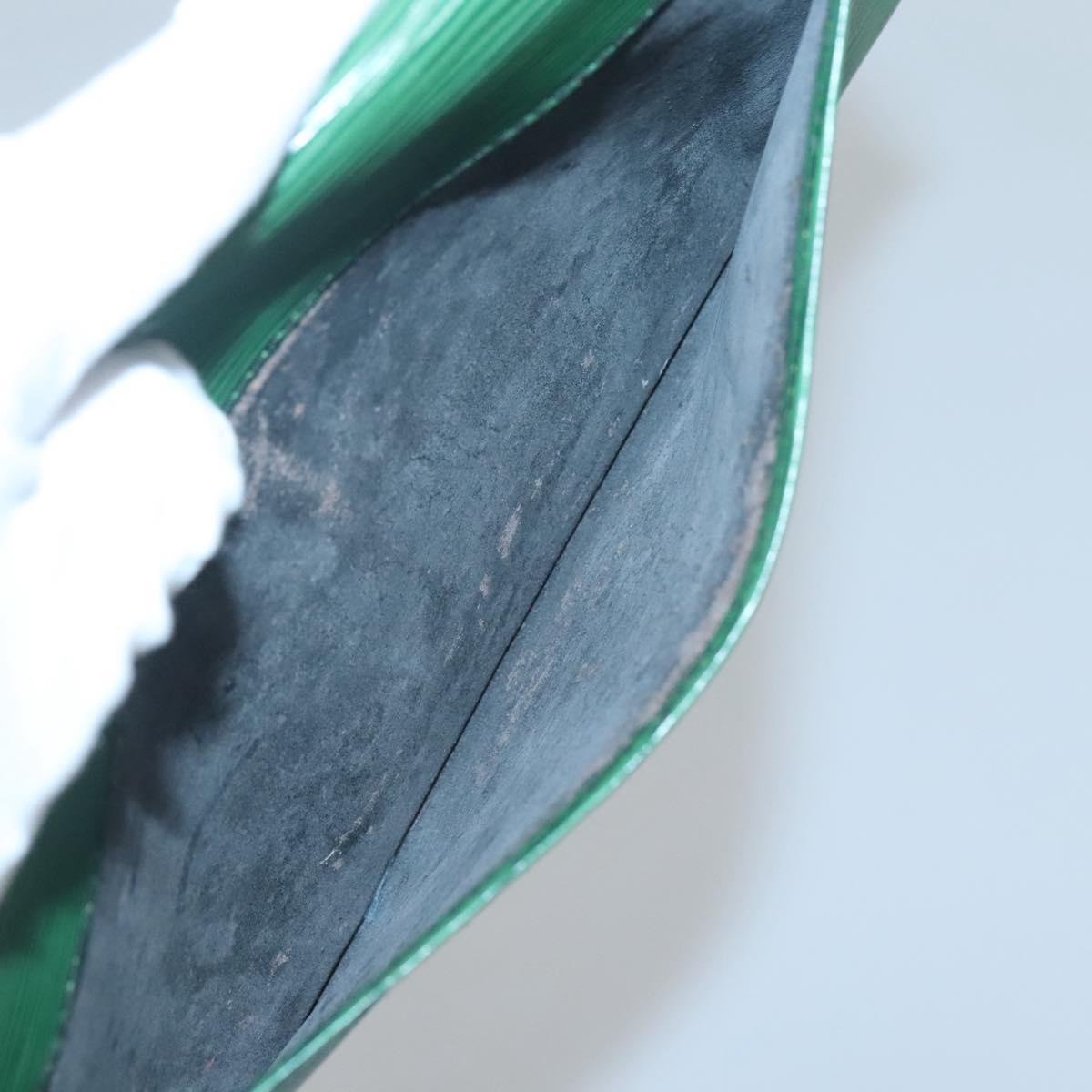 LOUIS VUITTON Epi Art Deco Clutch Bag Green M52634 LV Auth BA2685