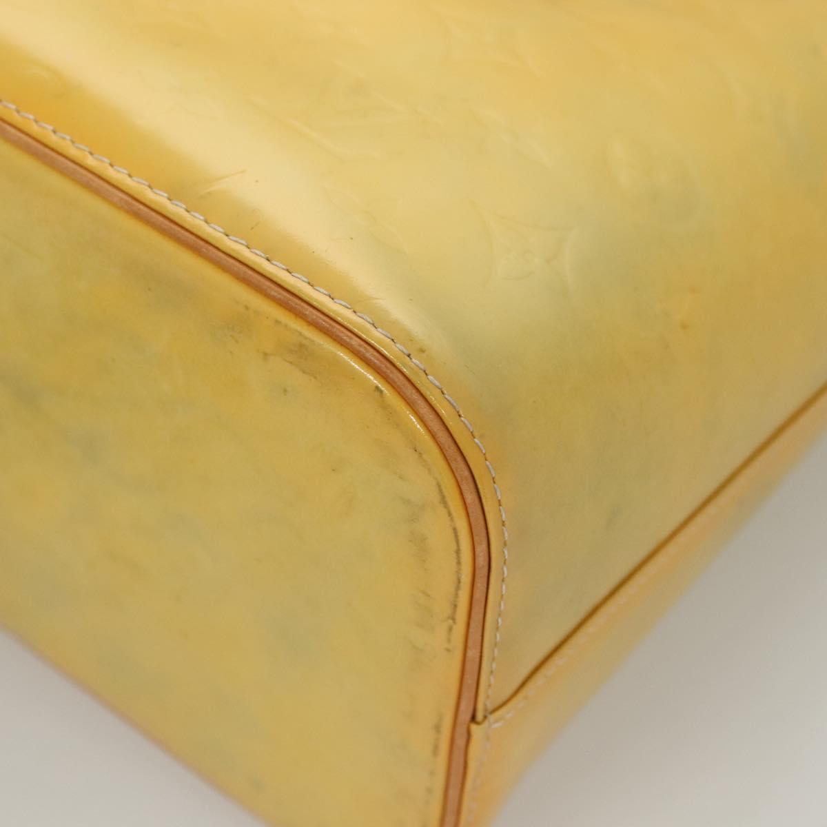 LOUIS VUITTON Monogram Vernis Houston Hand Bag Gris M91053 LV Auth BA2689