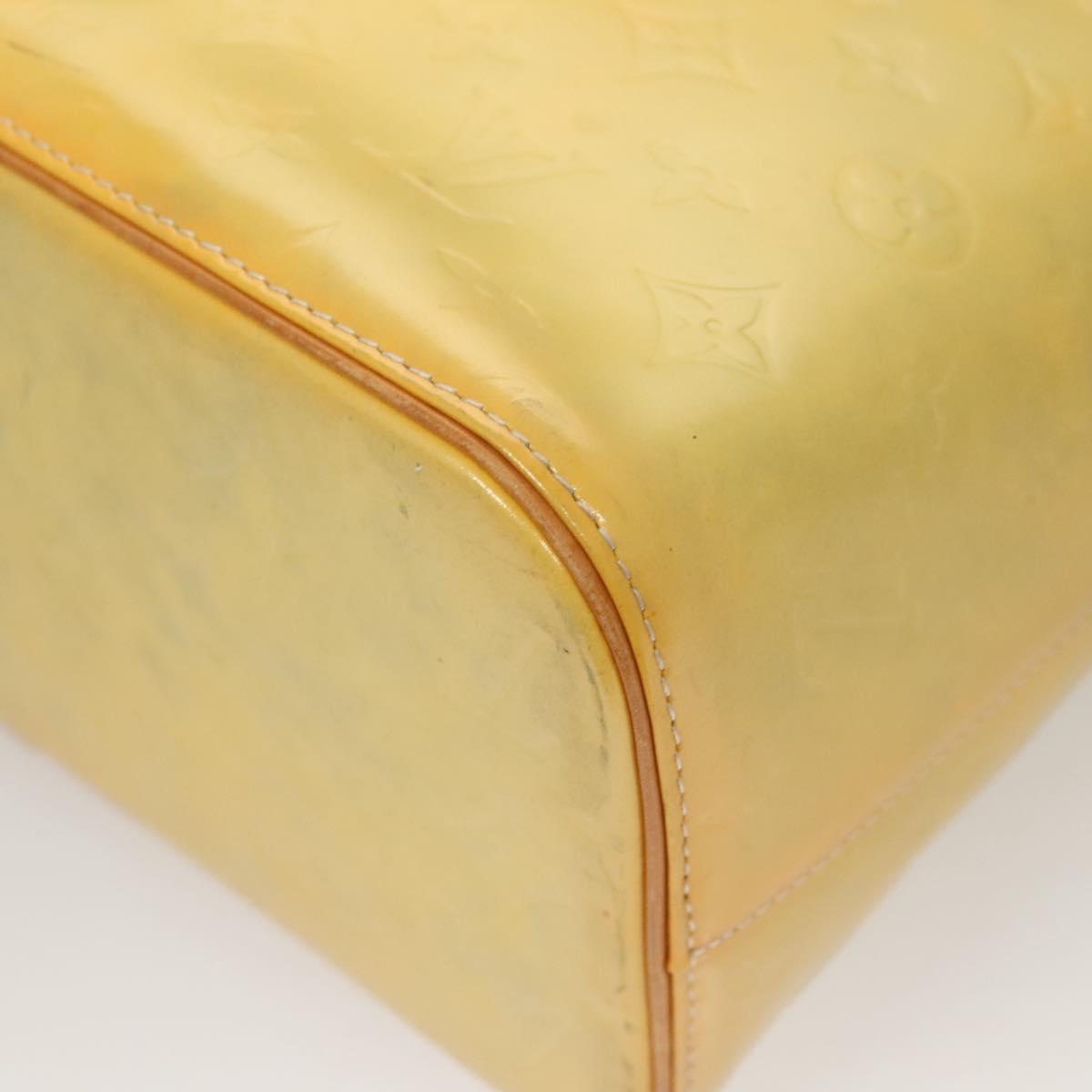 LOUIS VUITTON Monogram Vernis Houston Hand Bag Gris M91053 LV Auth BA2689