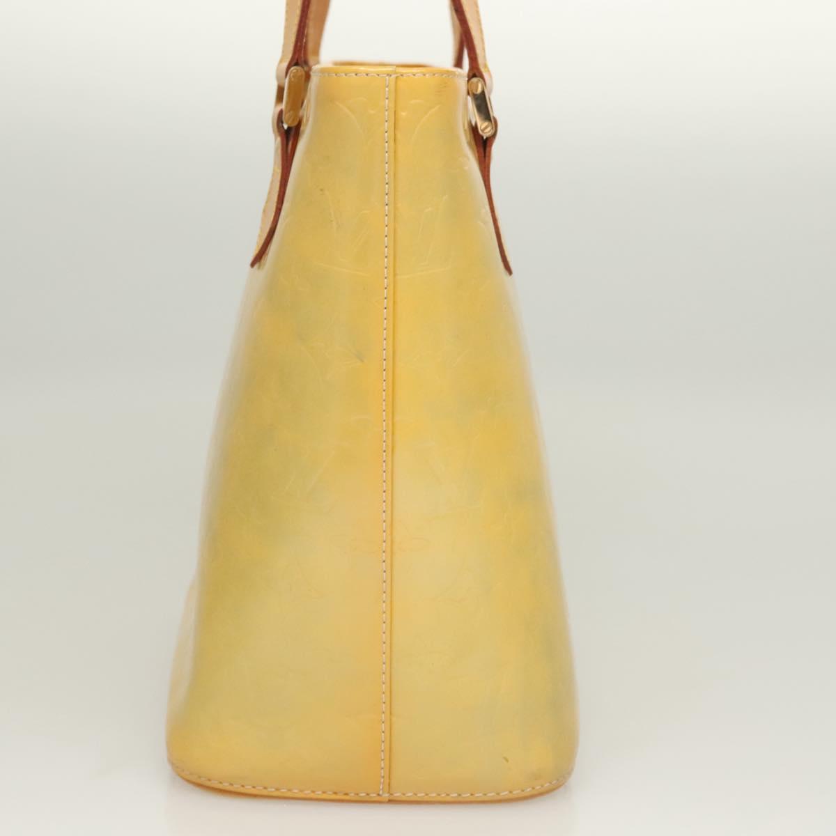 LOUIS VUITTON Monogram Vernis Houston Hand Bag Gris M91053 LV Auth BA2689